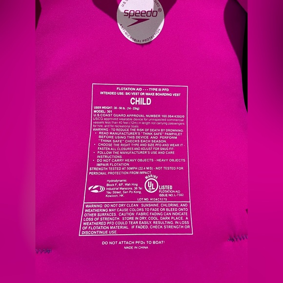 Speedo Child float swim Life Vest - Picture 4 of 4